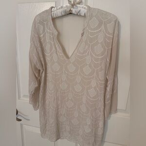 LANGUAGE SHEER SILK BLOUSE